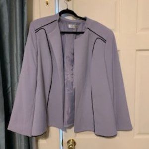 Lavender Blazer With Black Accents